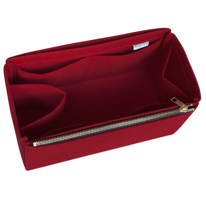 Organizer for [By The Way Selleria Medium, Fendi] Bag Insert (Felt, Long Zip and Open Compartment)