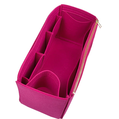 Organizer for [Peekaboo X-Lite Large, Fendi] Bag Insert (Felt, Wide Open Pockets)