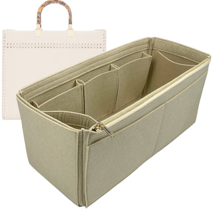Organizer for [Sunshine Medium, Fendi] Bag Insert (Felt, Wide Open Pockets)