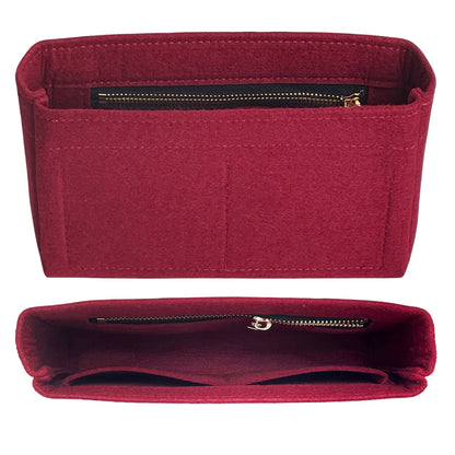 Organizer for [Baguette 1997, Fendi] Bag Insert (Felt, Slim with Zip Pocket)