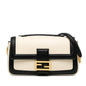 Fendi Bicolor Leather Chain Midi Baguette
