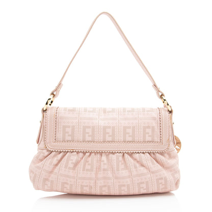 Fendi FF Canvas By The Way Soft Medium Boston Bag