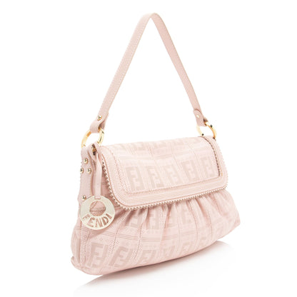 Fendi FF Canvas By The Way Soft Medium Boston Bag
