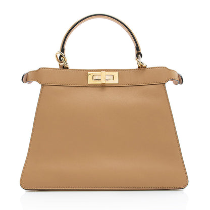 Fendi Calfskin Peekaboo Medium Satchel (SHF-18868)