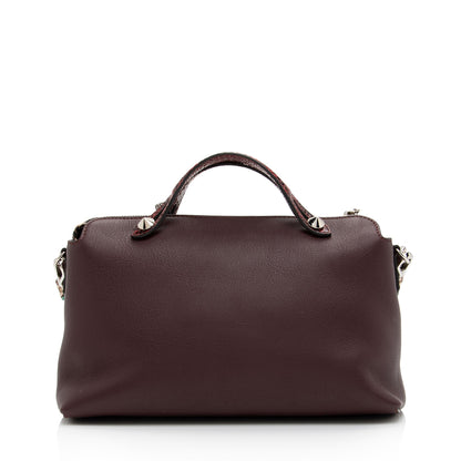 Fendi Calfskin Python By The Way Small Boston Bag (SHF-yJjZI0)