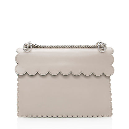 Fendi Calfskin Studded Kan I Medium Shoulder Bag (SHF-19206)