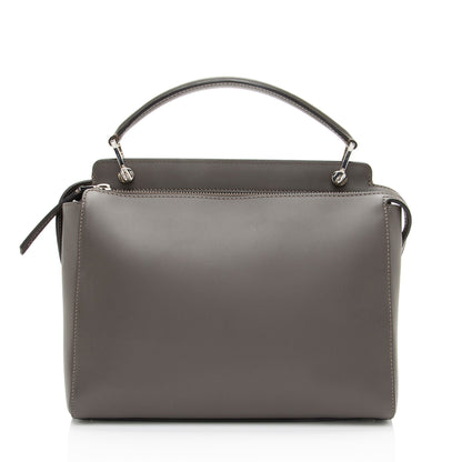 Fendi Calfskin Whipstitch Dotcom Medium Satchel