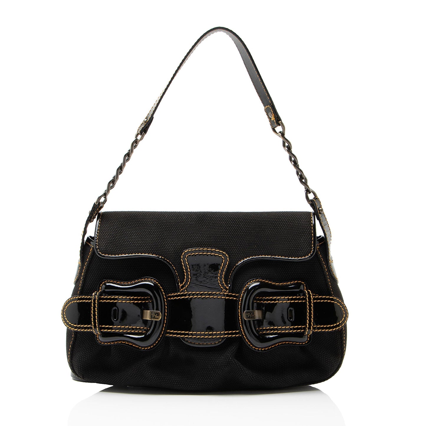 Fendi Canvas B Bis Shoulder Bag