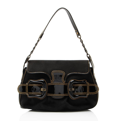 Fendi Canvas B Bis Shoulder Bag