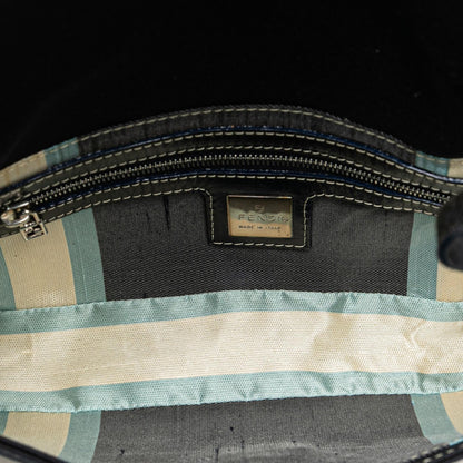 Fendi Canvas FF Marble Baguette Shoulder Bag