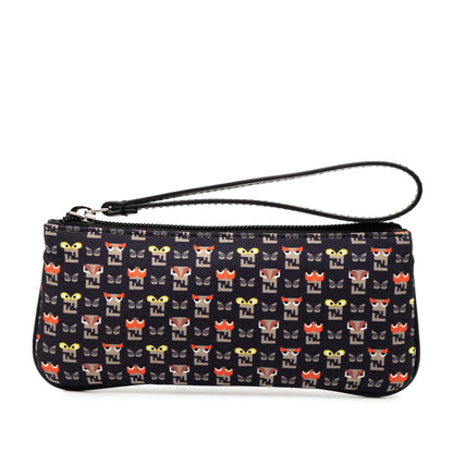 Fendi Luxury Canvas Red Clutch