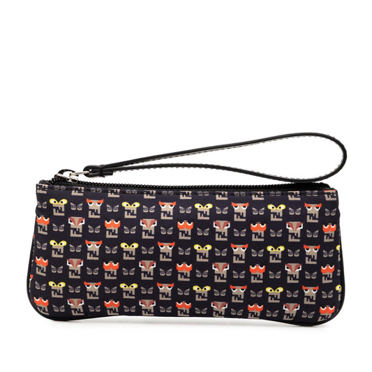 Fendi Luxury Canvas Red Clutch
