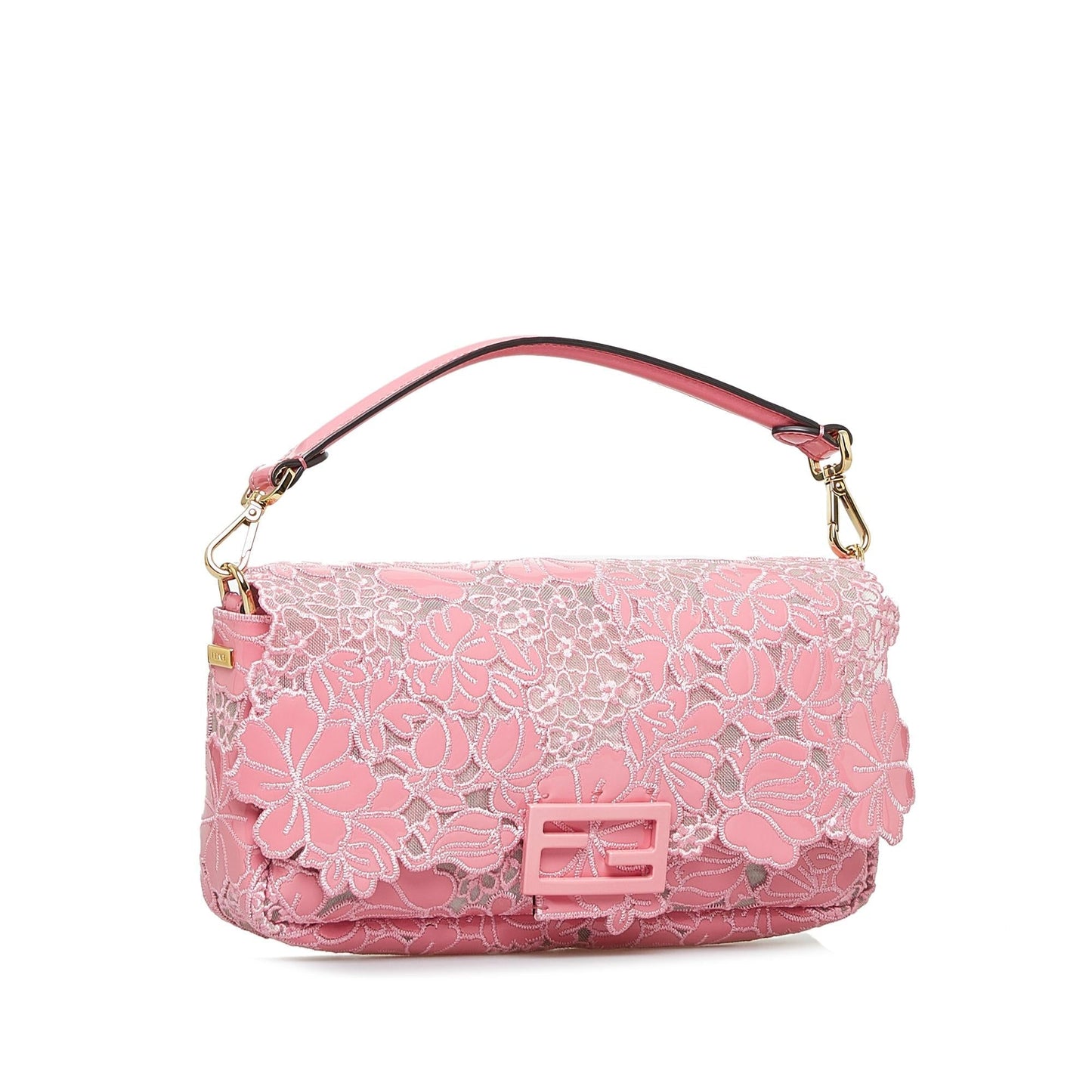 Fendi Embroidered Lace Baguette (SHG-GlR2r8)