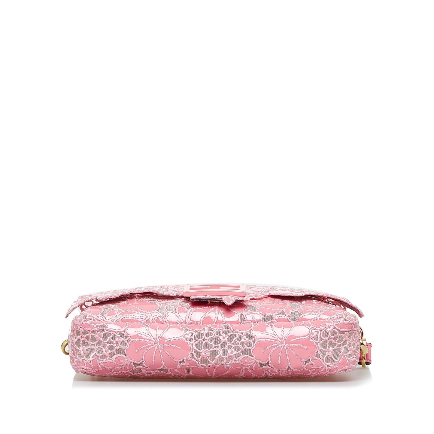 Fendi Embroidered Lace Baguette (SHG-PcQc93)