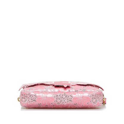 Fendi Embroidered Lace Baguette (SHG-PcQc93)