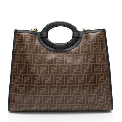 Fendi FF Coated Canvas 1974 Runaway Shopper Tote (SHF-tIEaHe)