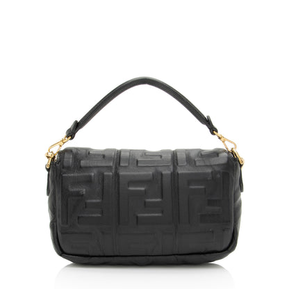 Fendi Calfskin Studded Kan I Medium Shoulder Bag