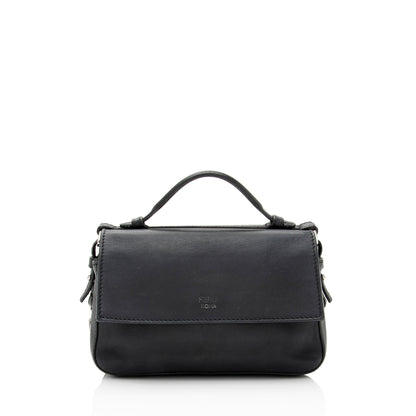 Fendi FF Embossed Calfskin Double Micro Baguette Bag (SHF-yQ8d8d)