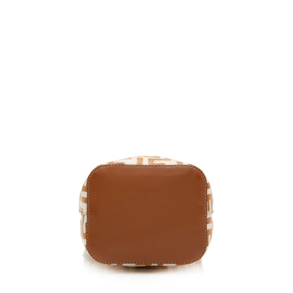 Fendi FF Embossed Calfskin Mon Tresor Mini Bucket Bag (SHF-ubOHeg)