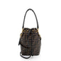 Fendi FF Embossed Calfskin Mon Tresor Mini Bucket Bag (SHF-ci9vp1)
