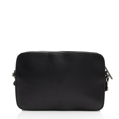 Fendi FF Embossed Calfskin St. Zucca Messenger (SHF-QOa4iu)