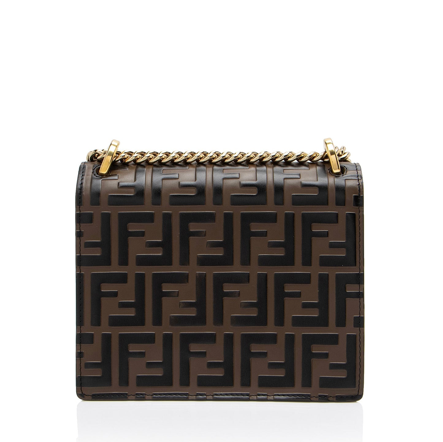 Fendi FF Embossed Kan U Small Shoulder Bag (SHF-ZyKjEu)