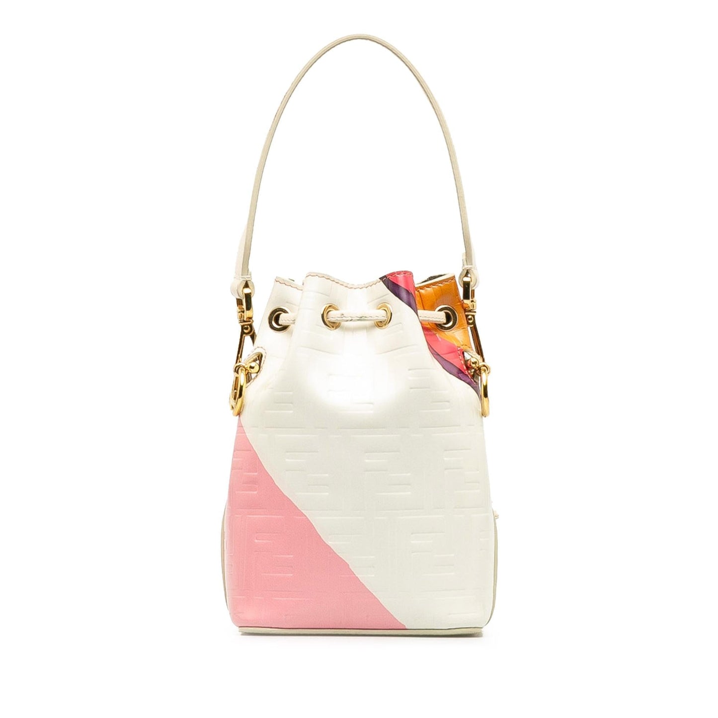 Fendi Mon Tresor Leather Red Handbag Red