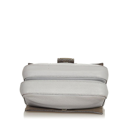 Fendi FF Lock Leather Satchel (SHG-26242)