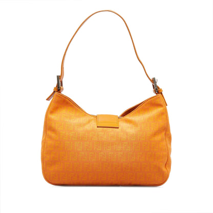 Fendi FF Lock Zucchino Shoulder Bag (SHG-TGp0Gh)