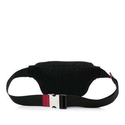 Fendi FF Neoprene Vitello Grace Perforated Pocket Belt Bag (SHG-LkWlOh)