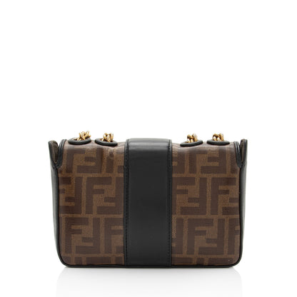 Fendi FF Spalmati 1974 Double F Mini Shoulder Bag (SHF-CKdmaW)