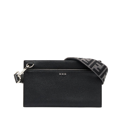 Fendi Flat Pouch Leather Crossbody (SHG-ezFVMK)