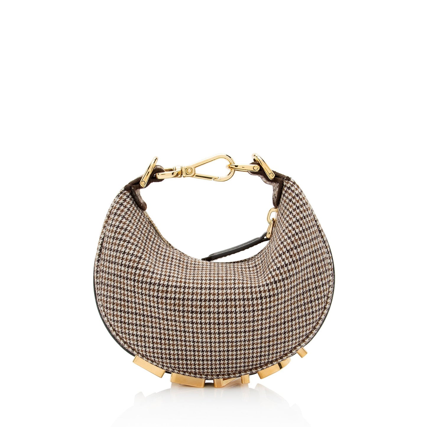 Fendi Fabric Fendigraphy Nano Hobo (SHF-N6cAIe)