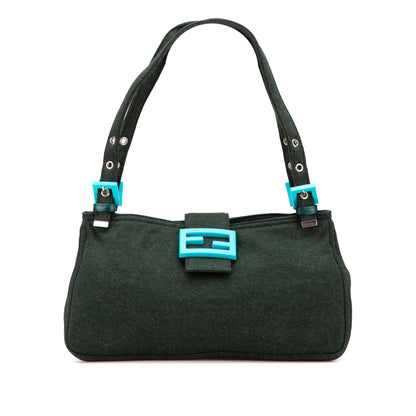 Fendi Luxury Canvas Red Shoulder Bag Style 20