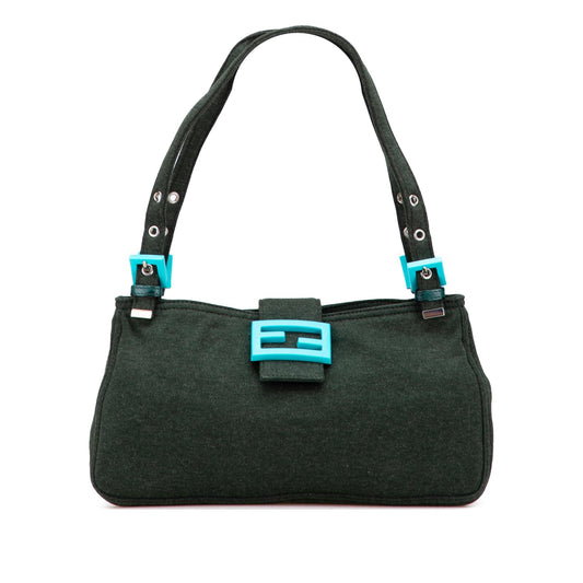 Fendi Luxury Canvas Red Shoulder Bag Style 20