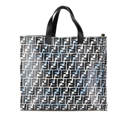 Fendi Joshua Vides Zucca Coated Canvas Cloudy Shopper Satchel