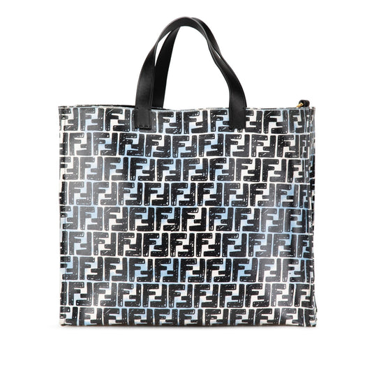Fendi Joshua Vides Zucca Coated Canvas Cloudy Shopper Satchel