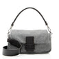 Fendi Knit Cashmere Baguette Shoulder Bag