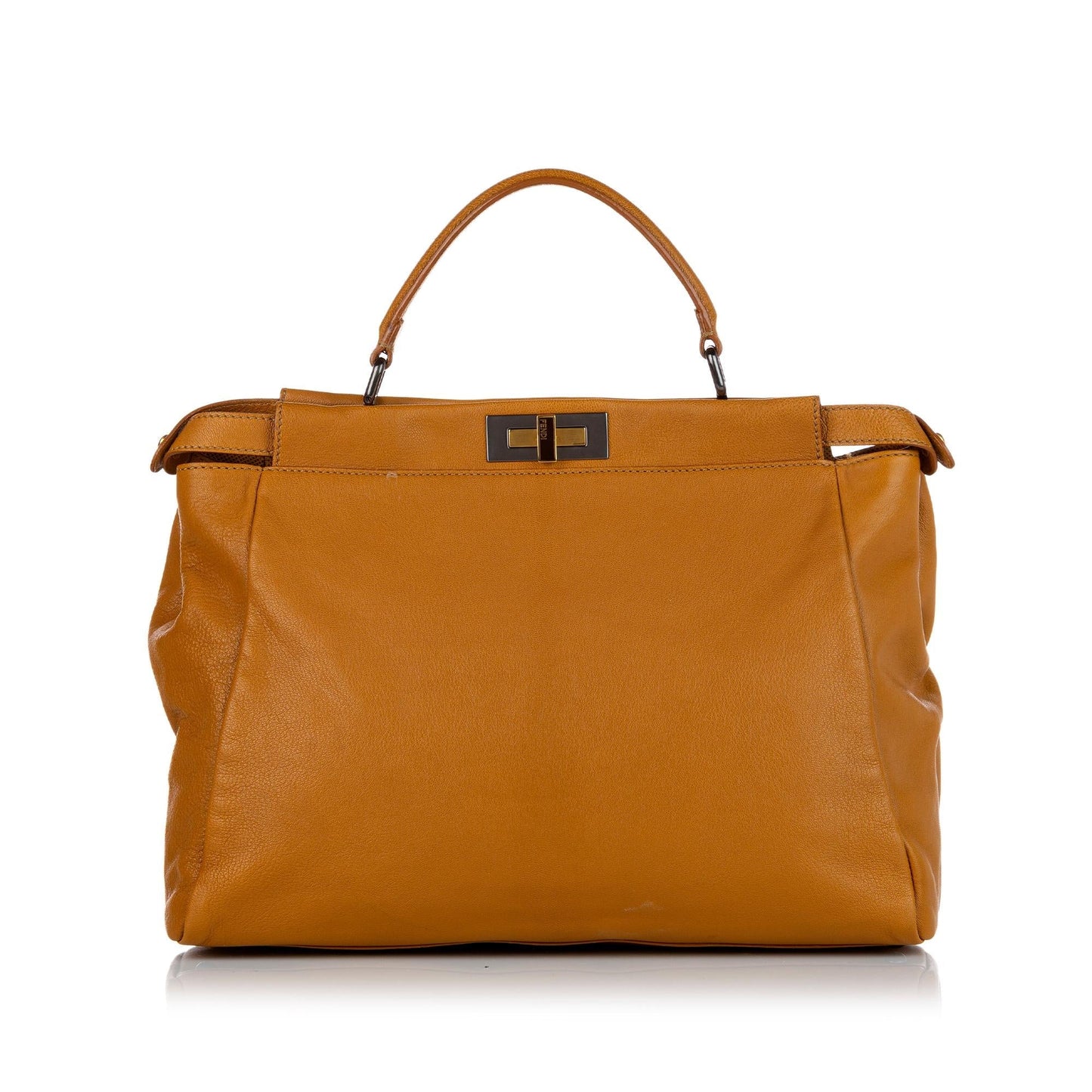 Fendi Large Peekaboo Leather Satchel (SHG-24326)