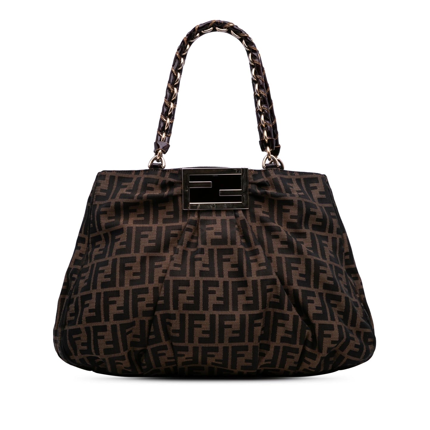 Fendi Baguette Canvas Red Tote Bag