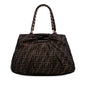 Fendi Baguette Canvas Red Tote Bag