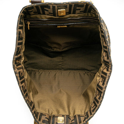Fendi Zucchino Coated Canvas Superstar Tote
