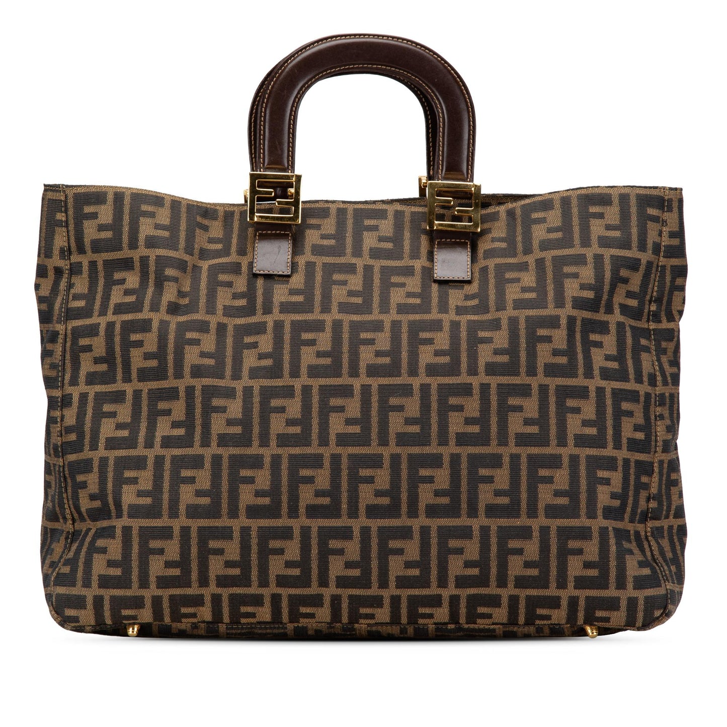 Fendi Tote Canvas Red Tote Bag Style 4