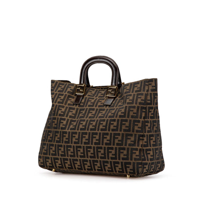 Fendi Large Zucca Canvas Twins Tote
