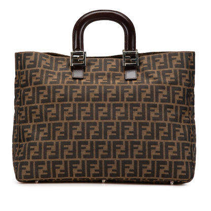 Fendi Tote Zucchino Red Tote Bag Style 19