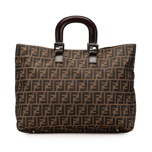 Fendi Tote Canvas Red Tote Bag Style 8