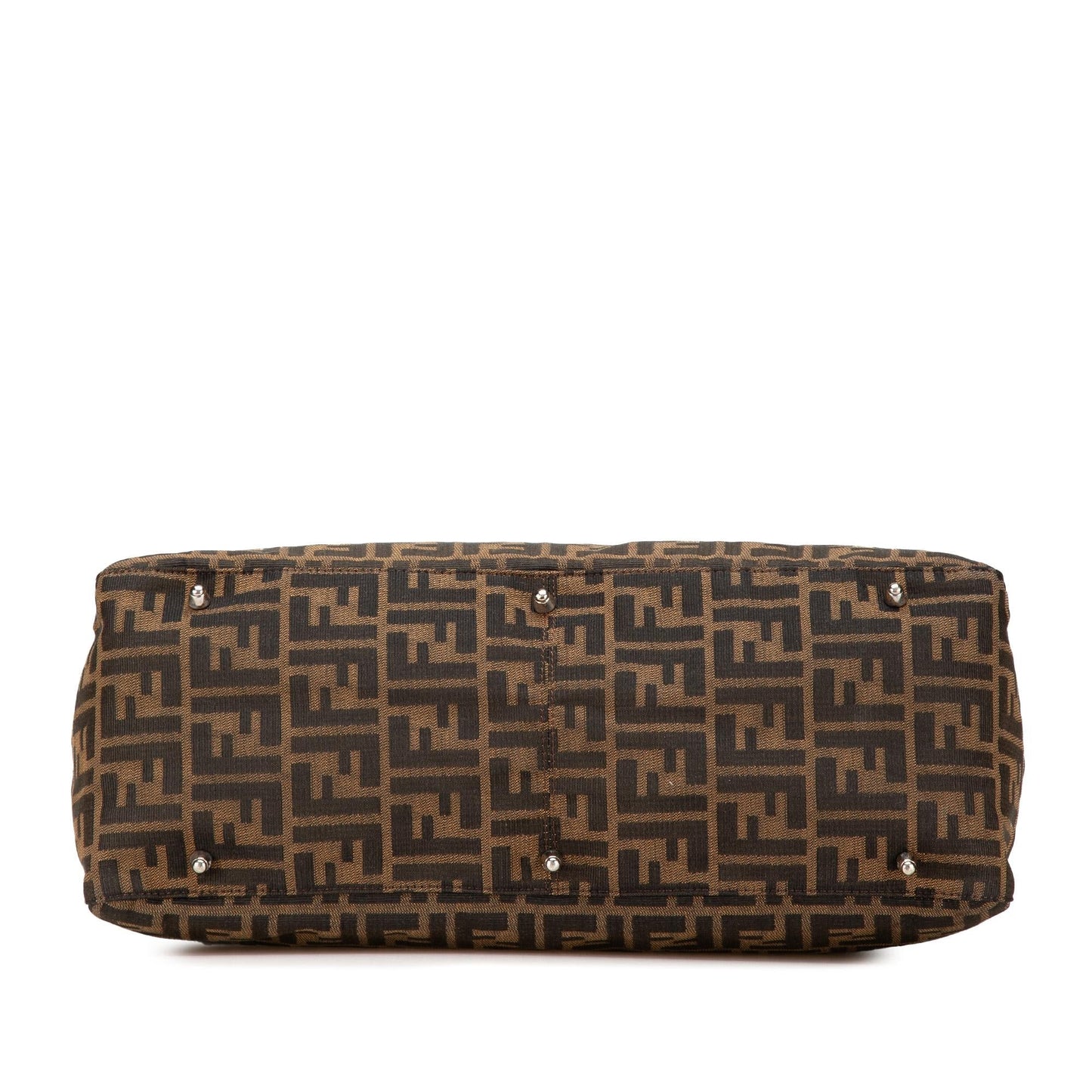 Fendi Roll Canvas Red Tote Bag Canvas