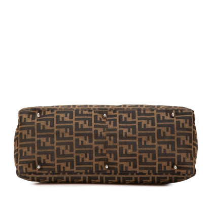 Fendi Roll Canvas Red Tote Bag Canvas