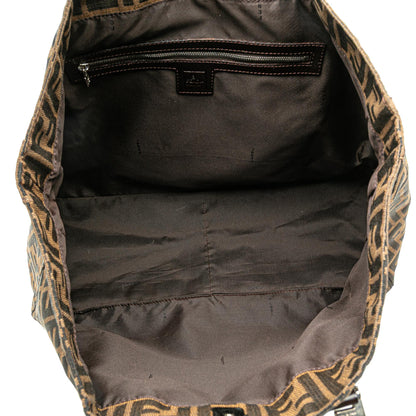 Fendi Roll Canvas Red Tote Bag Canvas