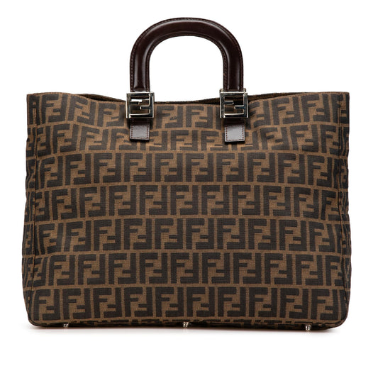 Fendi Tote Canvas Red Tote Bag Style 10